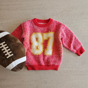 FINAL SALE - Fuzzy 87 Jersey Sweater
