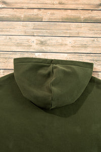 Kate Fleece Lined Half Zipper Kangaroo Pockets Loose Hoodie