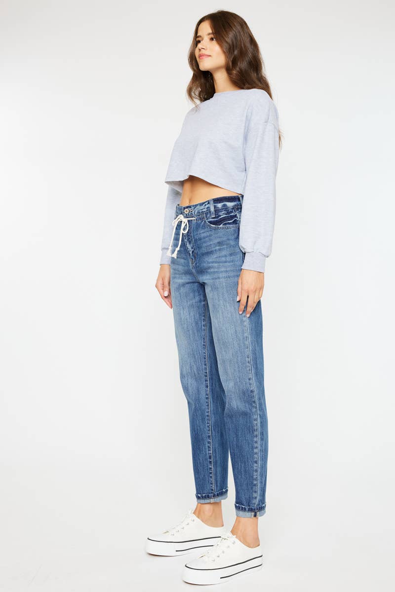 KanCan slouch fit drawstring denim
