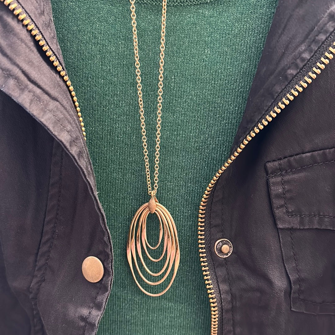 Multiple swirl necklace (2 colors)
