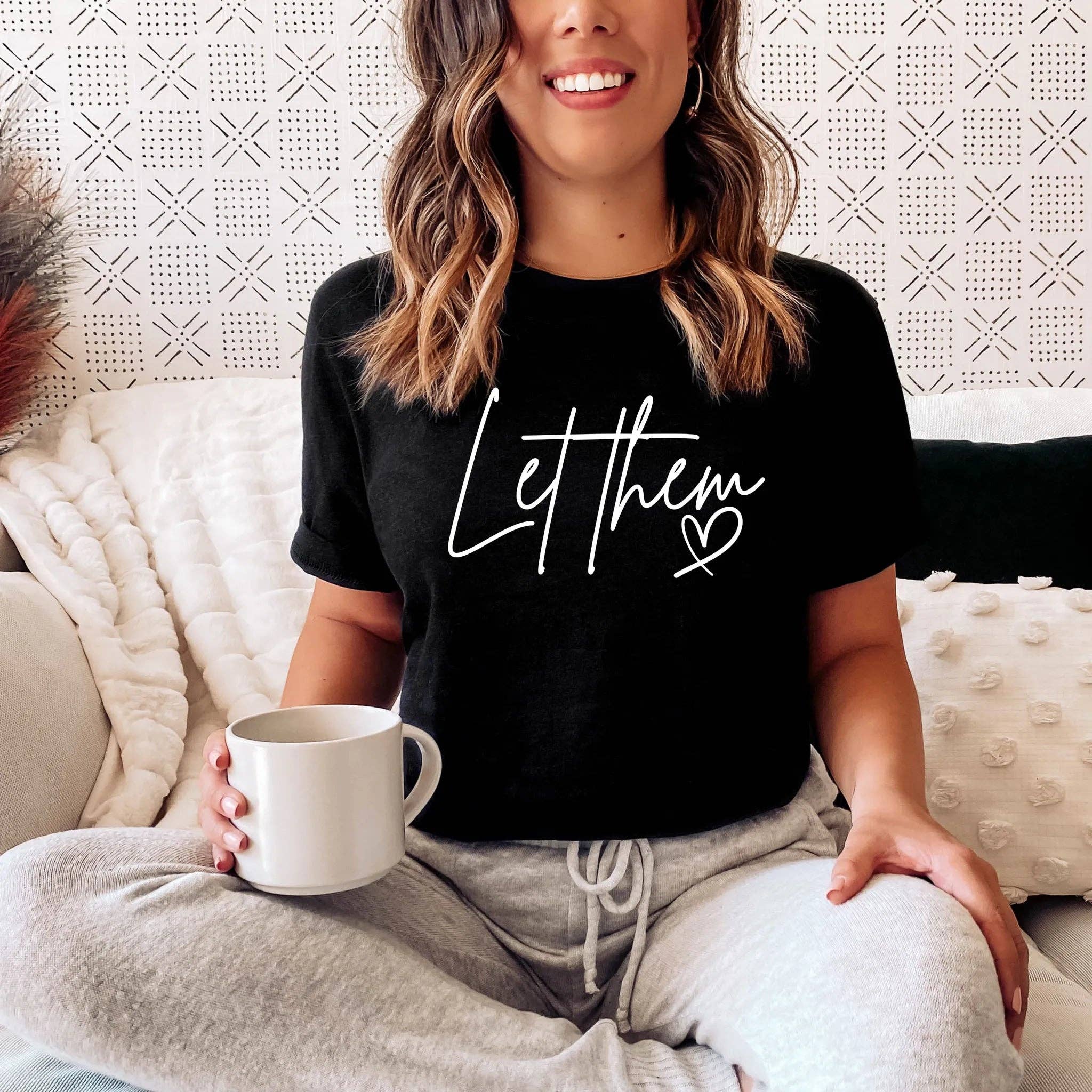 Let Them Graphic T (S - 3XL): Cream / L