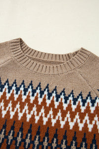 Eva Aztec Crew Neck Sweater