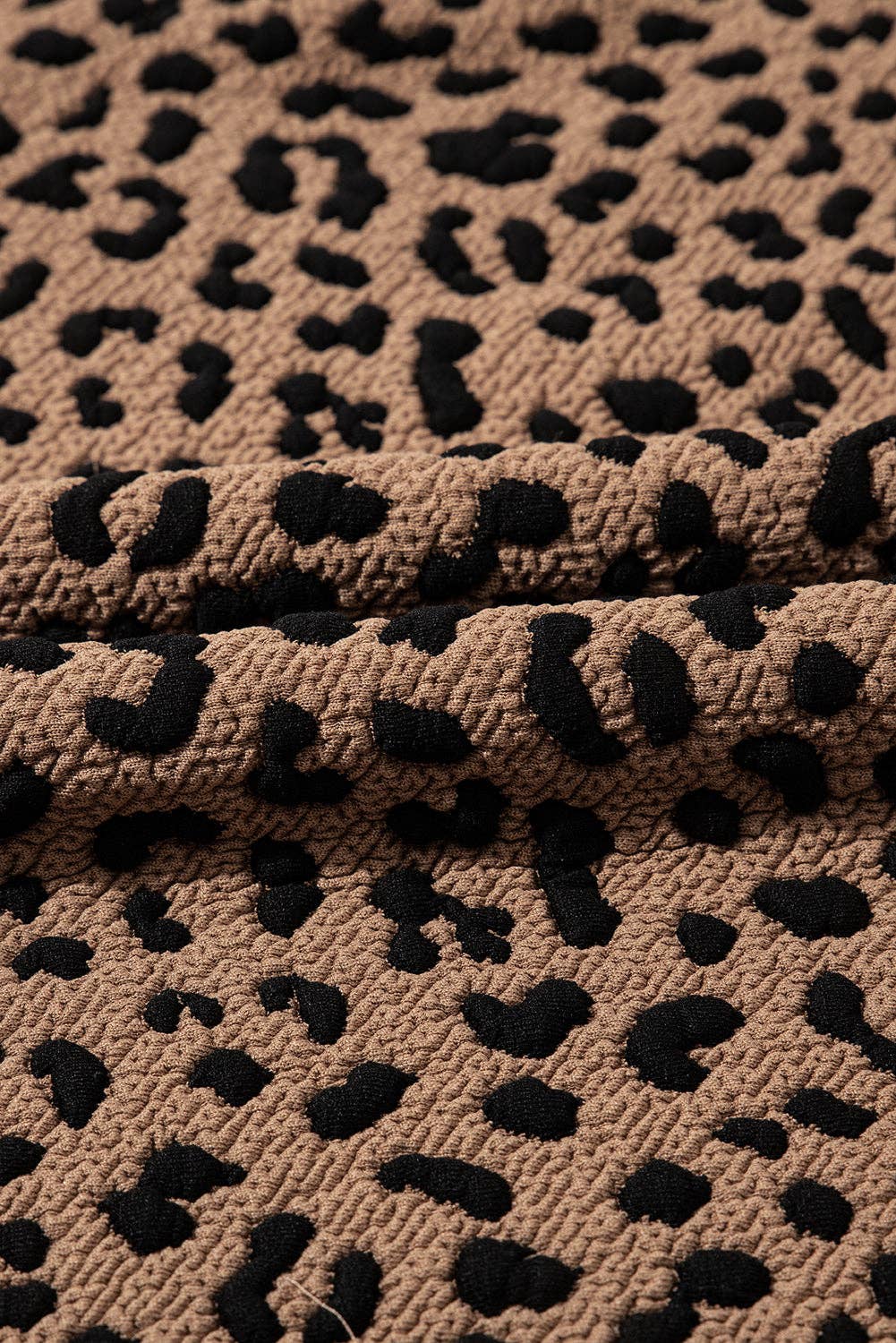 Leopard Print V Neck Sleeveless Collared Mini Dress