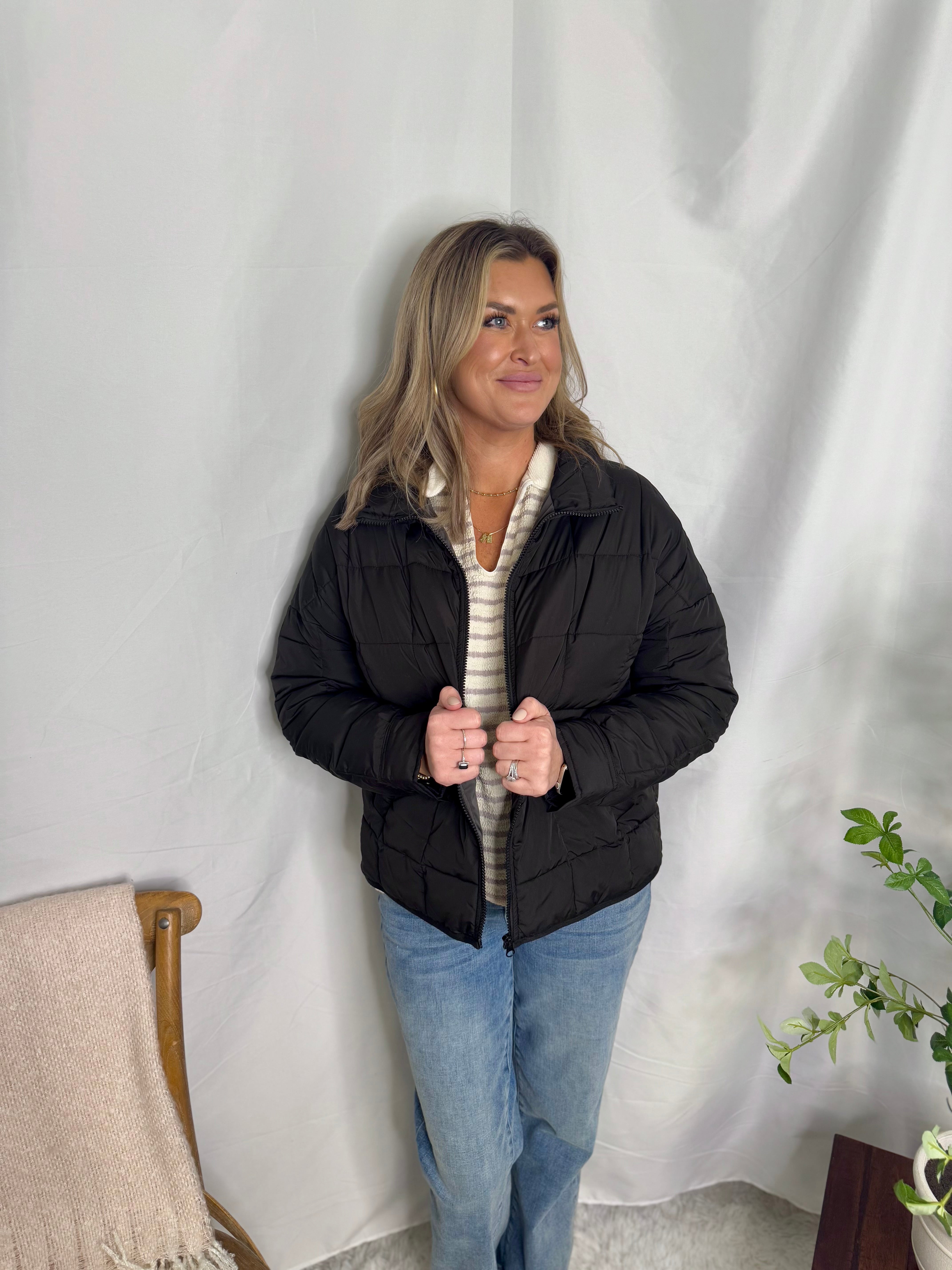 The Solid Puffer Padded Warm Jacket
