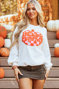 Blair Halloween Pumpkin Patched Pullover Sweatshirt