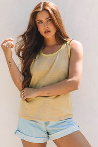 Skyla Metallic Sheen Tank Top