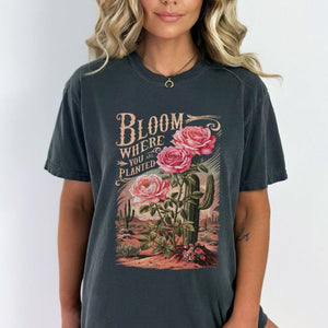 Plus Floral Christian graphic T-Shirt Desert Cactus