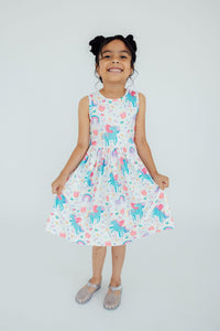 Rainbow Meadows Tank Twirl Dress