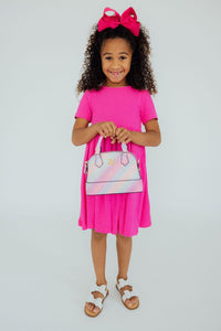 Princess Glitter Girl's Crossbody Purse