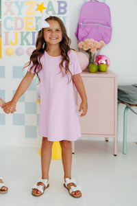 Bright Lilac T-Shirt Dress