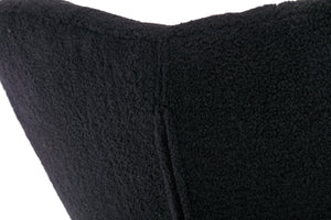 050-Teddy Fabric Rocking Gilder Nursery Chair For Living Room Indoor,Black