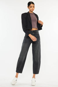 KanCan ultra high rise balloon jeans DARK GREY