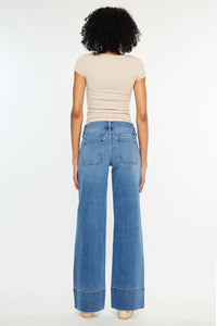 Kan Can USA - MID RISE WIDE LEG JEANS-KC70100MD