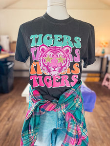 Tigers colorful comfort colors tee