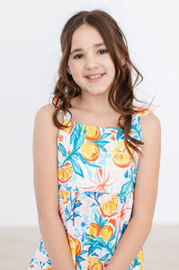 SALE Tropical Summer Ruffle Maxi Dress