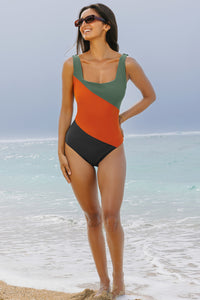 Oakleigh Padded Square Neck One Piece Swimsuit