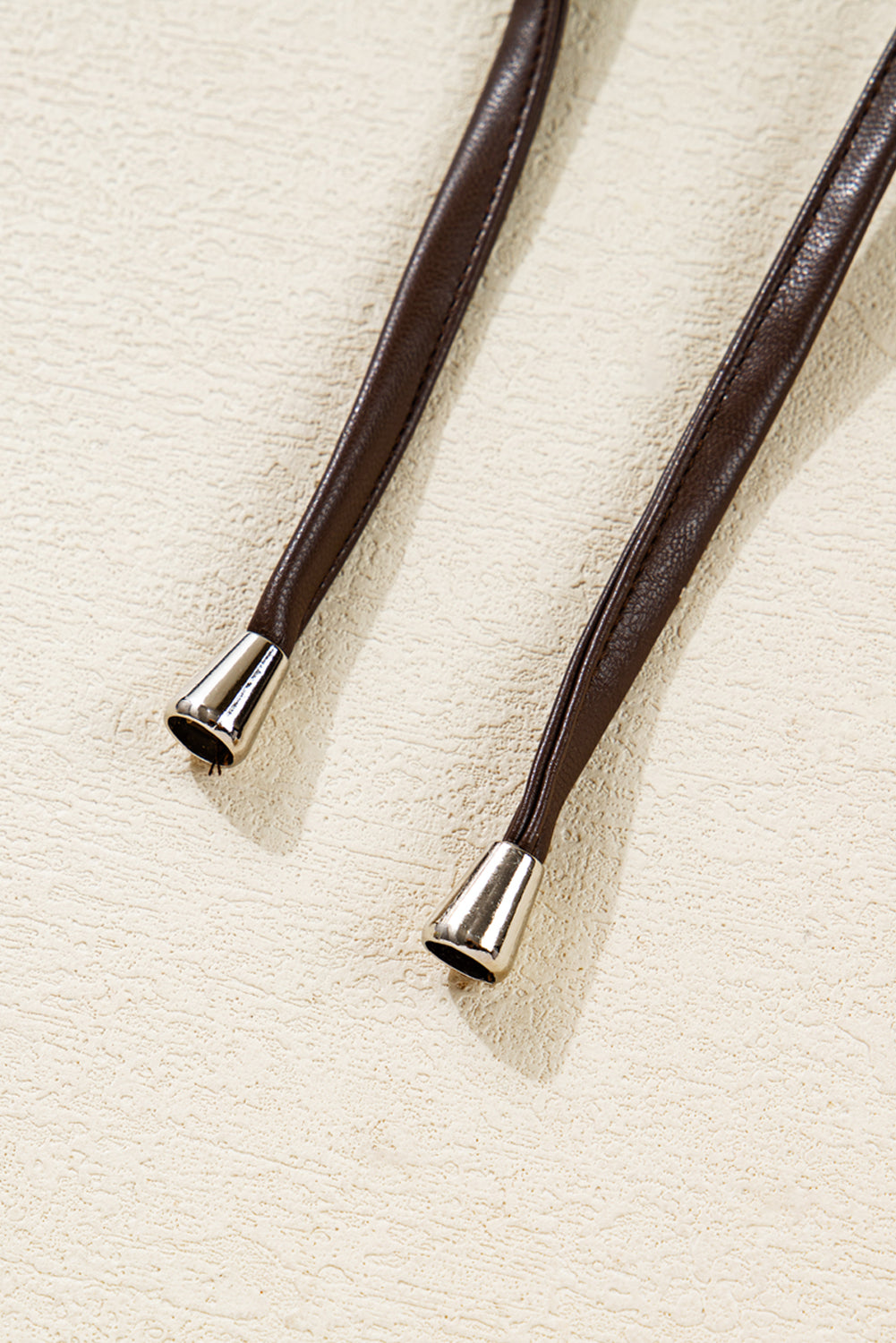 Mila Drawstring Hem Leather Jacket