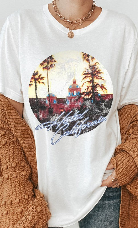 Retro Hotel California Eagles Graphic Tee