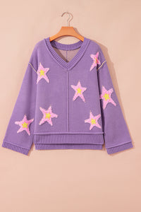 Aubrey Brushed Star Oversize Sweater
