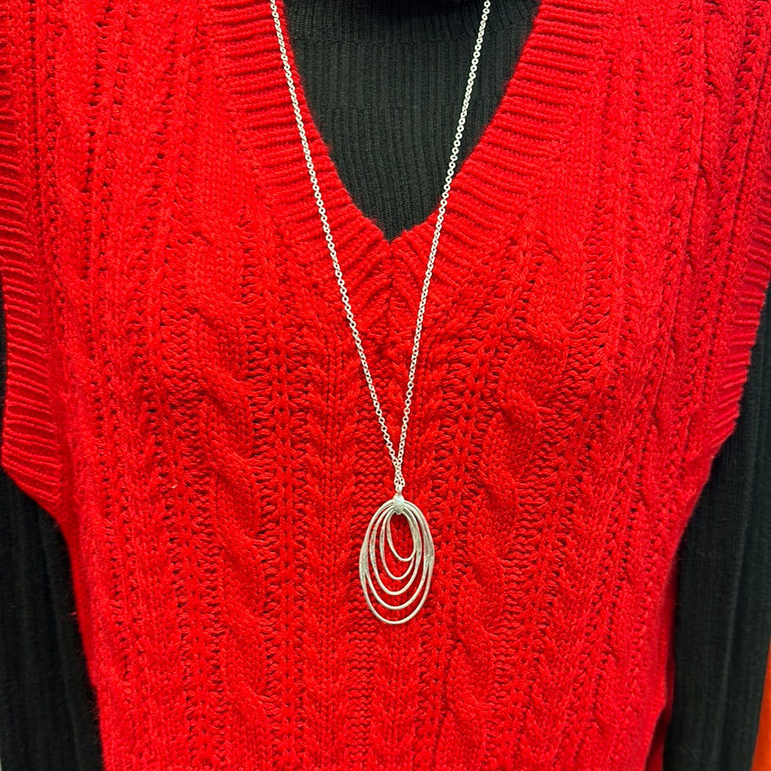 Multiple swirl necklace (2 colors)