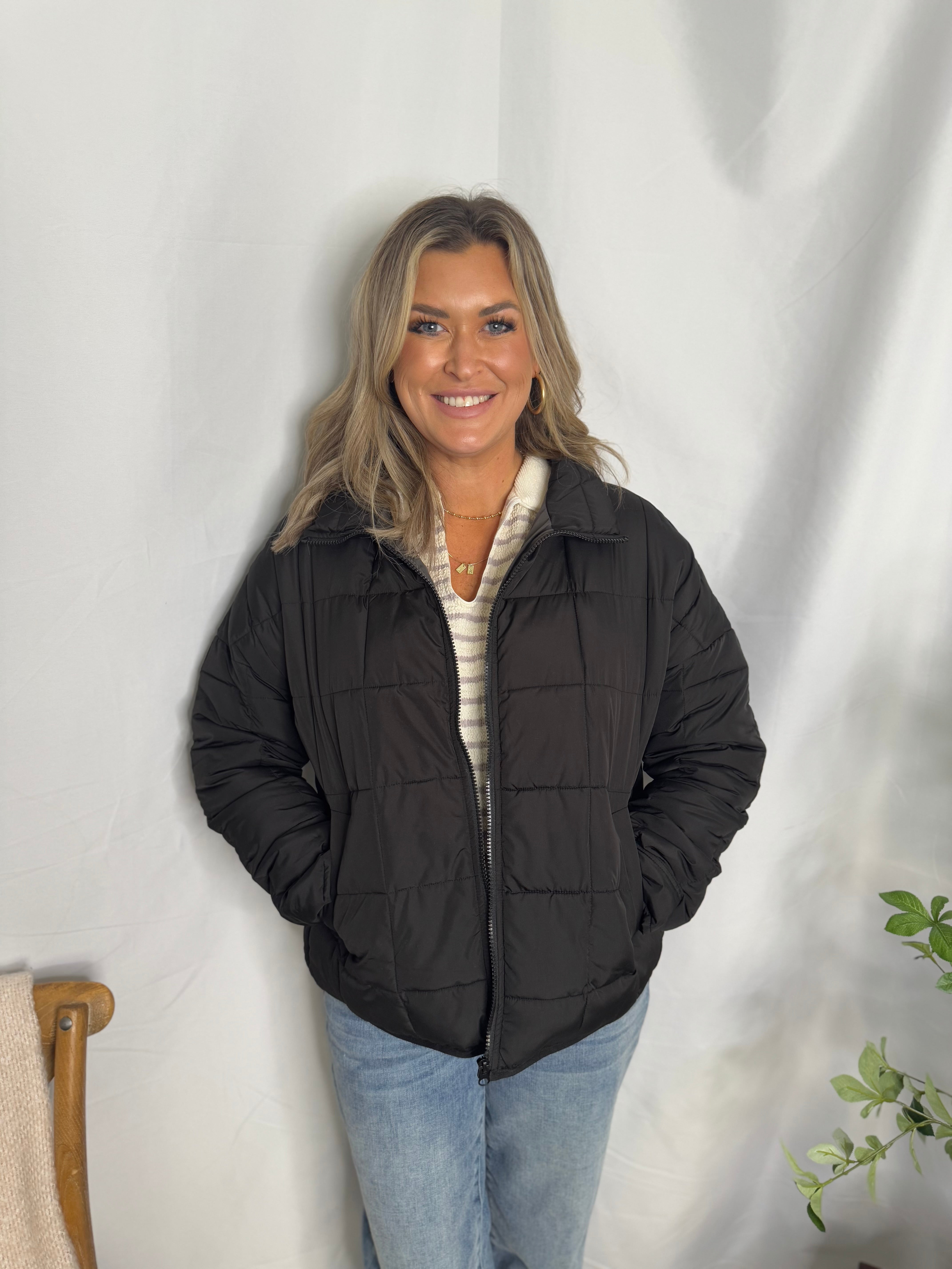 The Solid Puffer Padded Warm Jacket