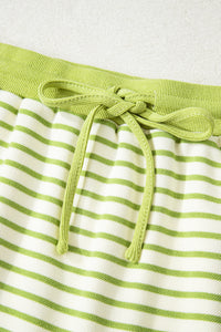 Juniper Stripe Collared Pullover and Skort Outfit