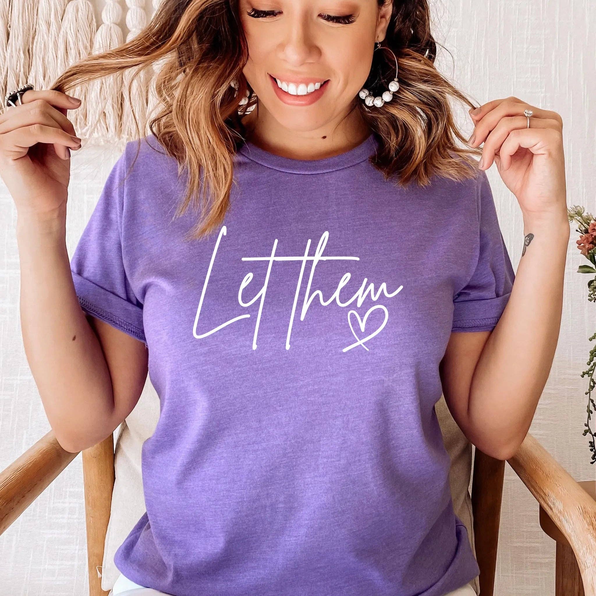 Let Them Graphic T (S - 3XL): Cream / L