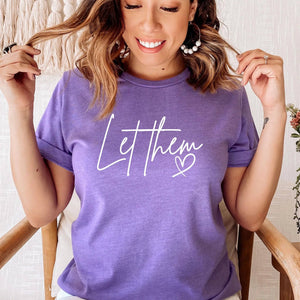 Let Them Graphic T (S - 3XL): Cream / L