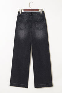 Victoria Wide Leg Pocketed High Waist Jeans
