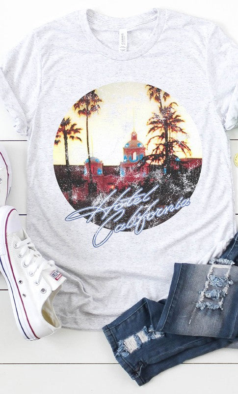 Retro Hotel California Eagles Graphic Tee