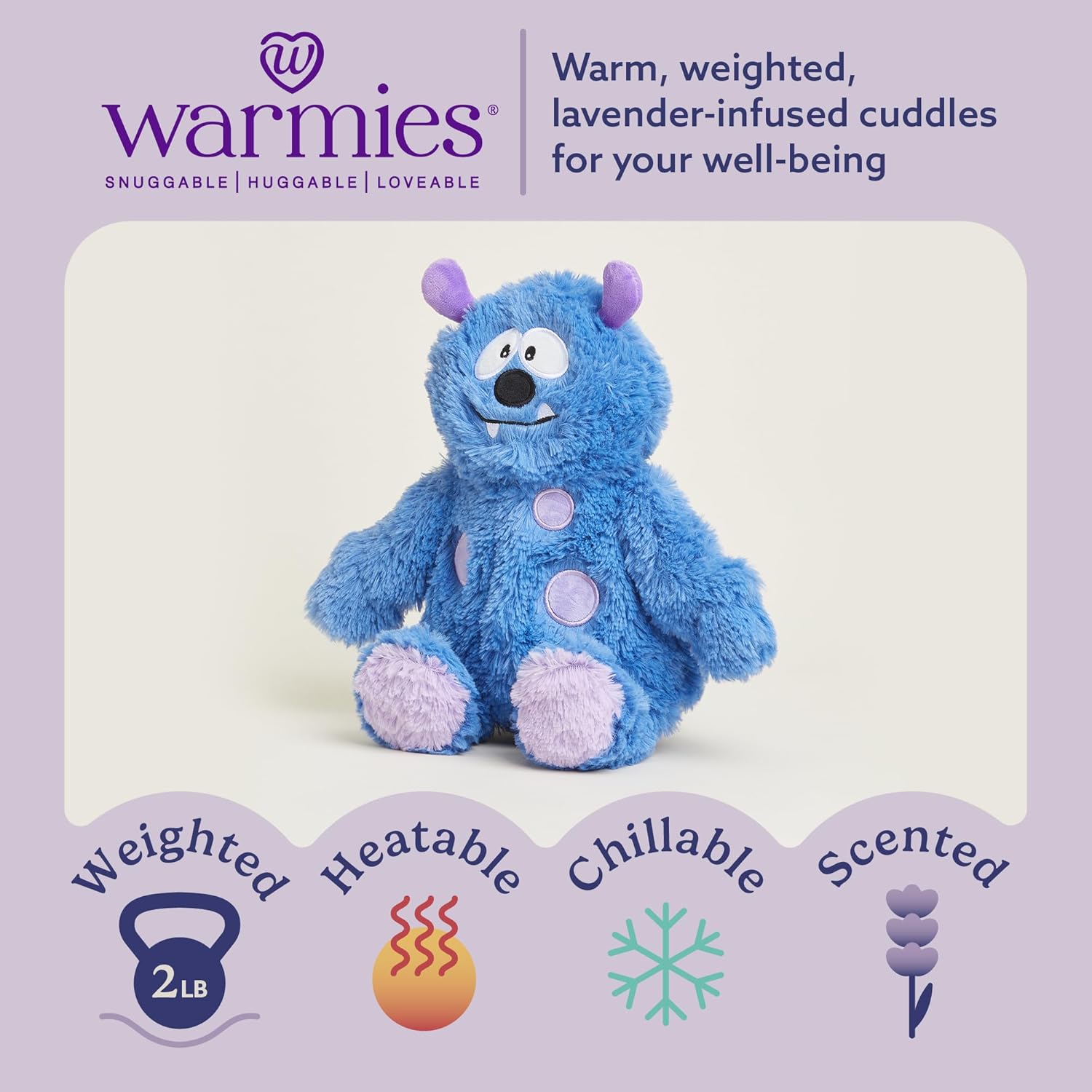 Warmies Blue Monster