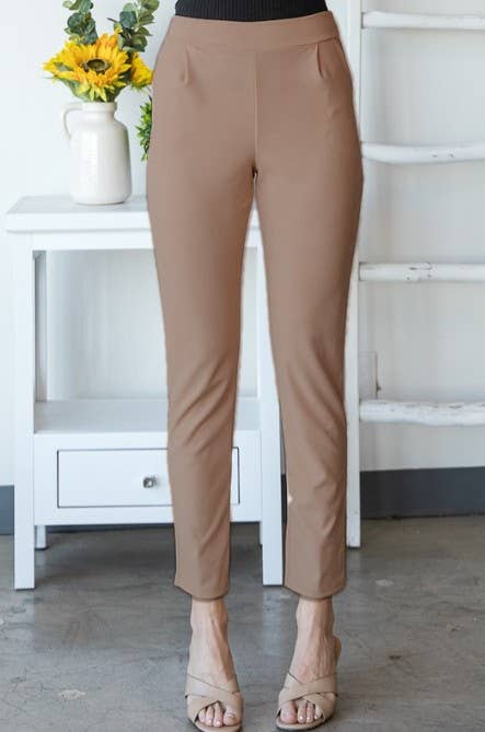 COMFY FIT PANTS: MOCHA