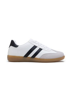 Women Retro Casual Trainers Sneakers: White