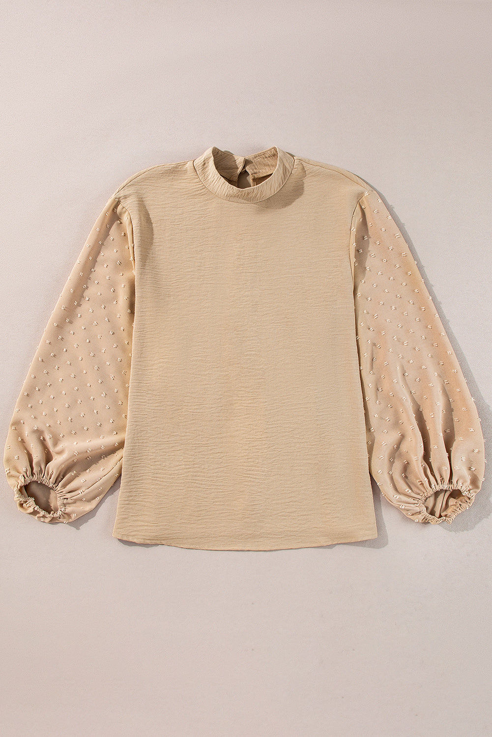 June Swiss Dot Balloon Sleeve Loose Blouse