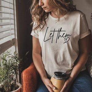 Let Them Graphic T (S - 3XL): Cream / L