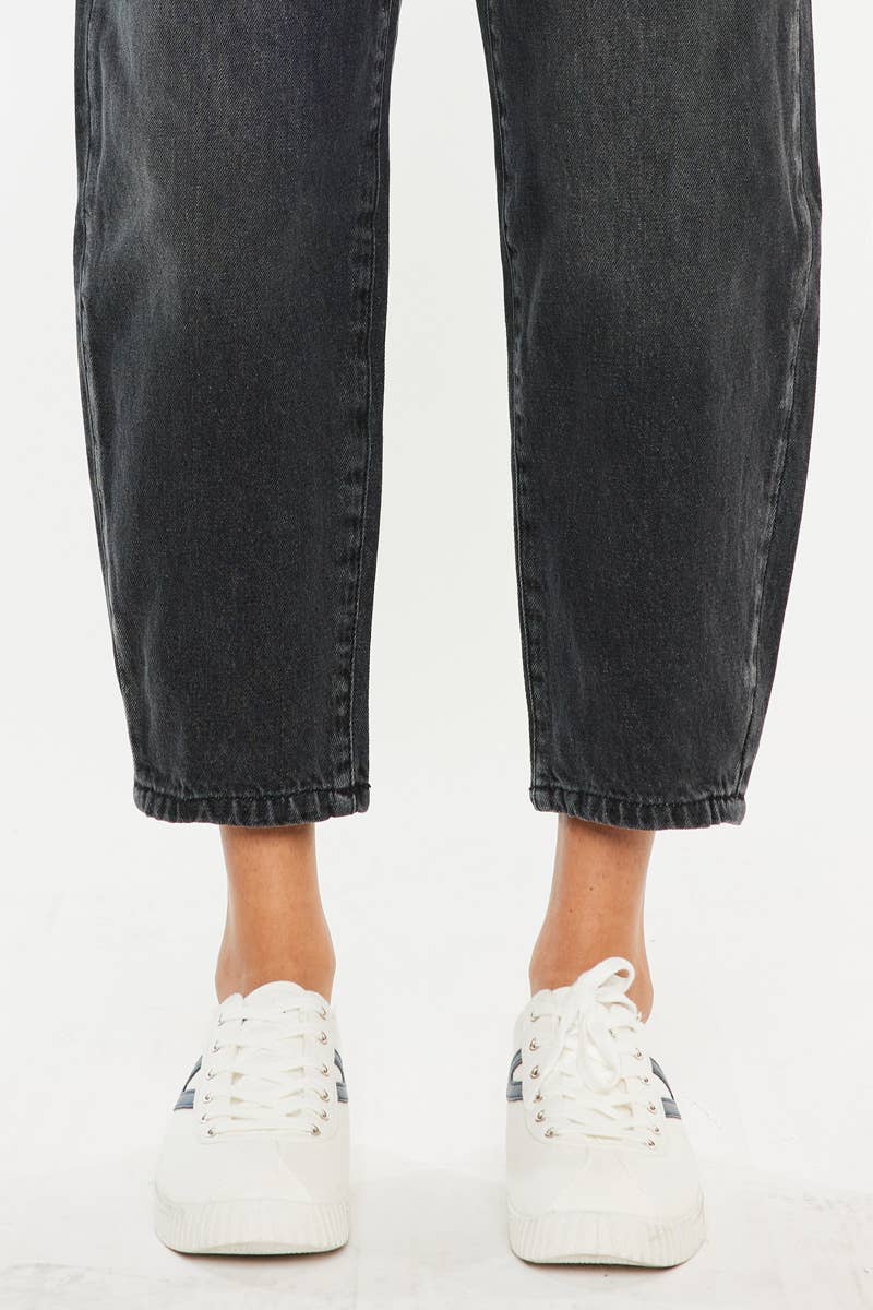 KanCan ultra high rise balloon jeans DARK GREY