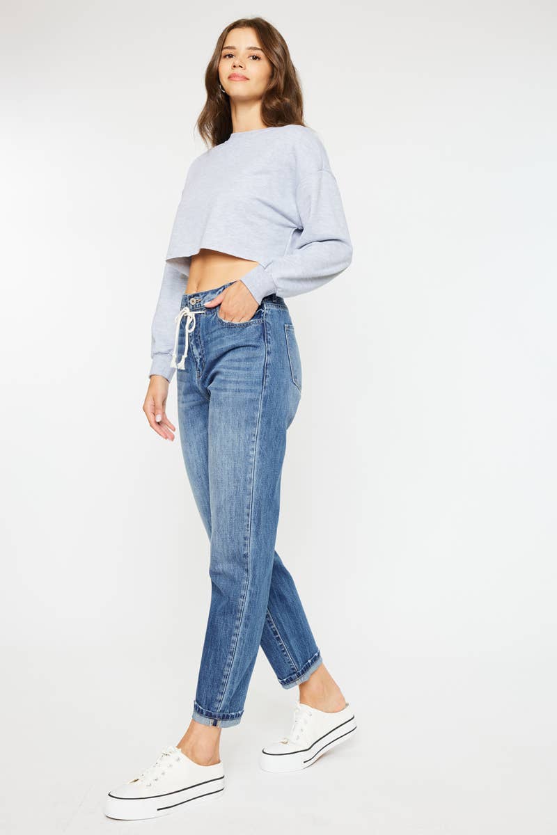 KanCan slouch fit drawstring denim