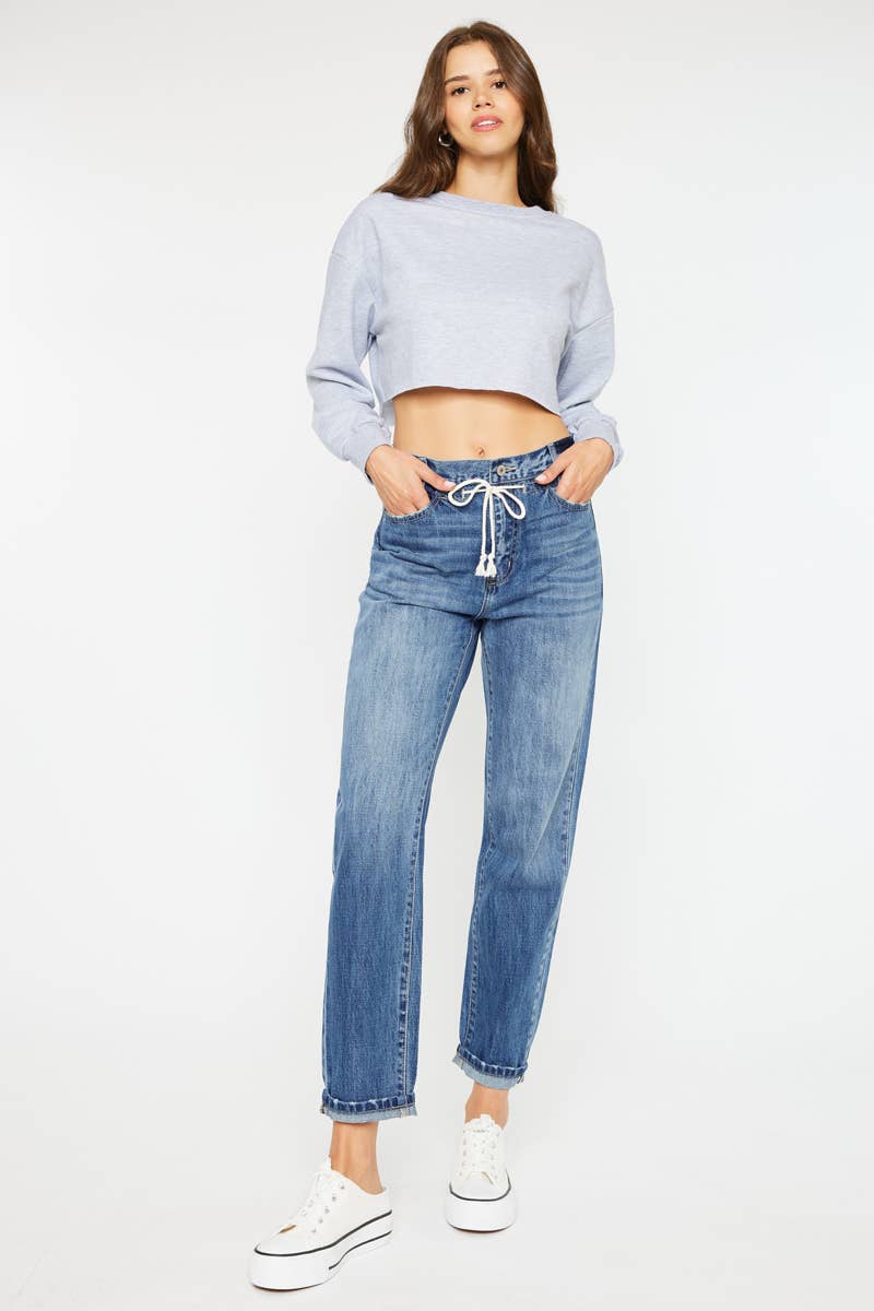 KanCan slouch fit drawstring denim
