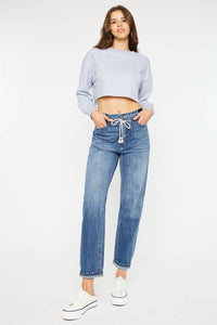 KanCan slouch fit drawstring denim