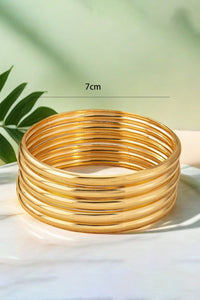 Gold Multi Layer Bangle Bracelet