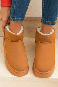 Anna Fur Lined Suede Ankle Snow Boots