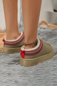 Jade Suede Plush Lined Snow Boots