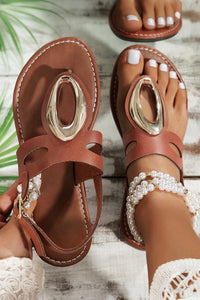Chloe Retro Hollow Out Open Toe Sandals