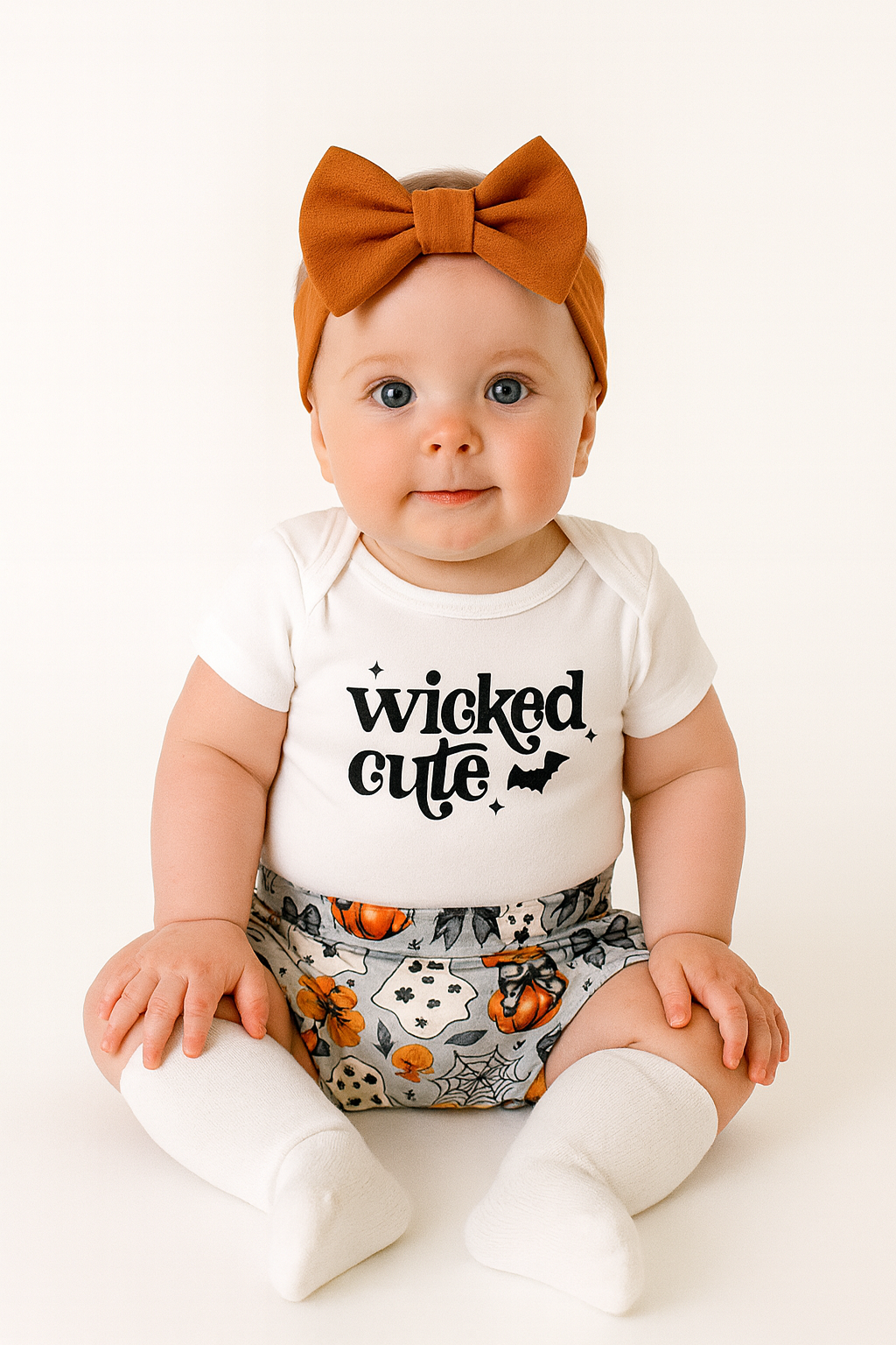 Wicked Cute Halloween Baby Bummie Set