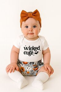 Wicked Cute Halloween Baby Bummie Set