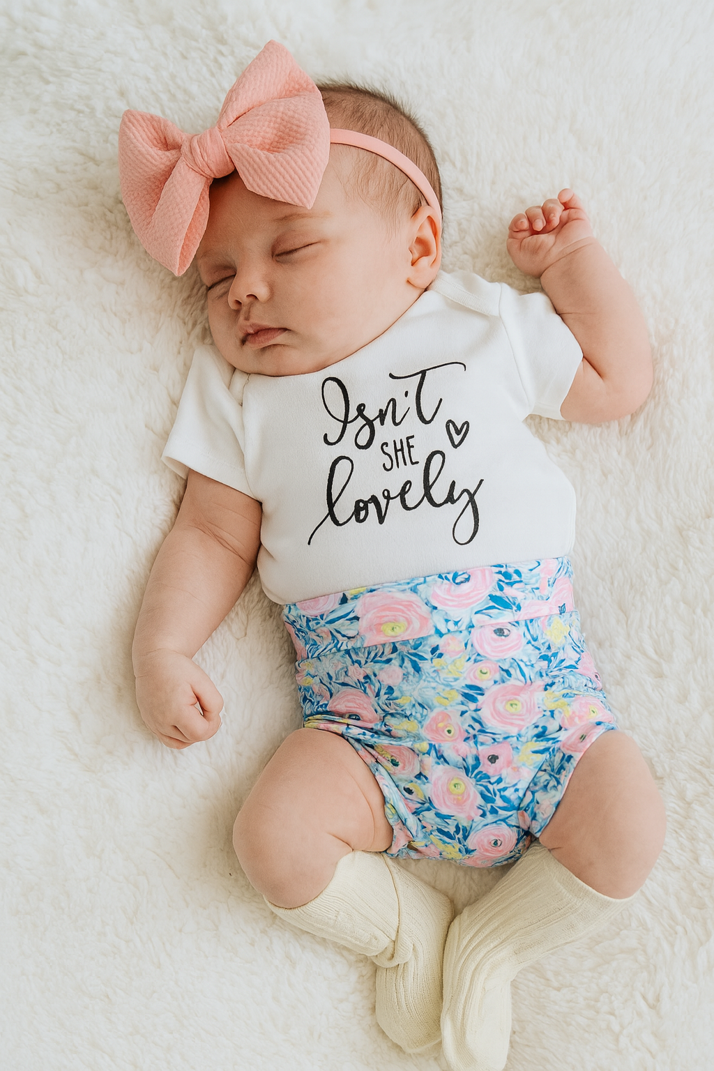 Lovely Floral Bummies Set