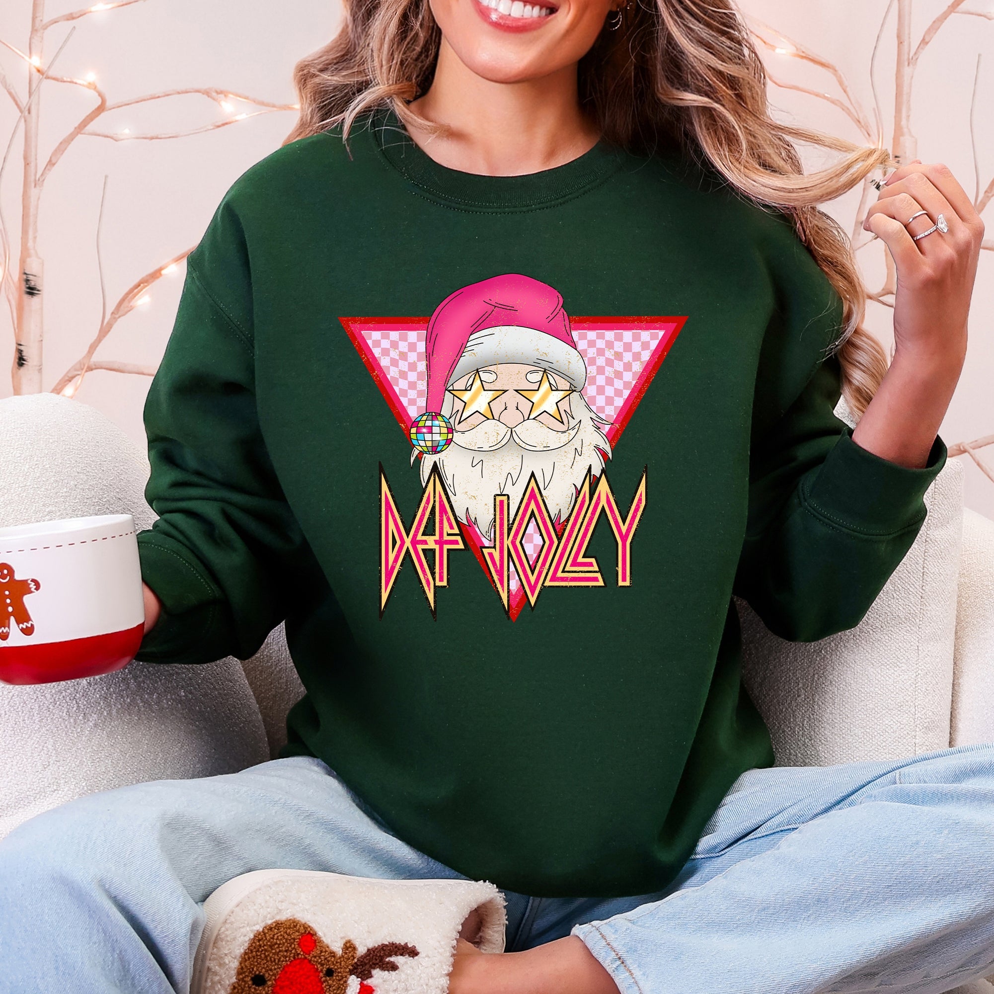 Def Jolly, Santa, Retro, Christmas, Funny Sweatshirt