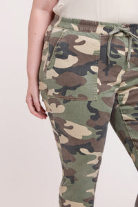 Women's Plus High Rise Pull On Straight Leg Jogger