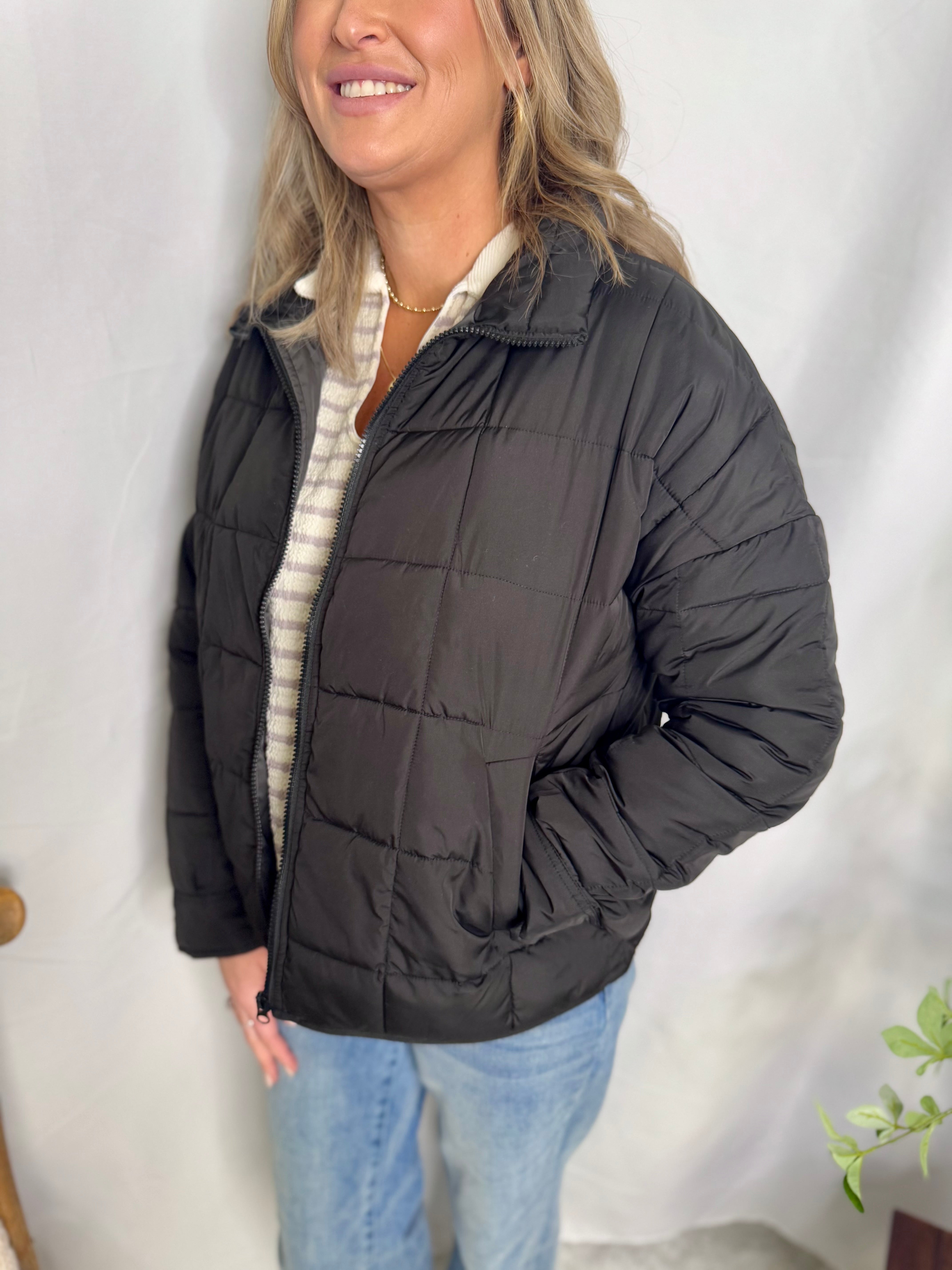 The Solid Puffer Padded Warm Jacket