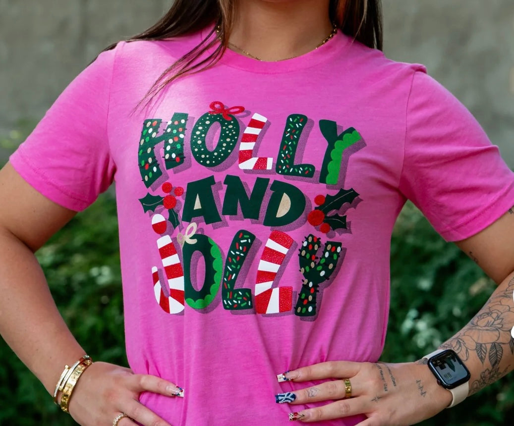 Holly & Jolly tee